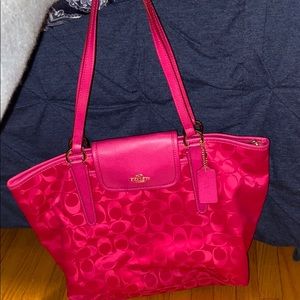 Hot Pink COACH shoulder bag